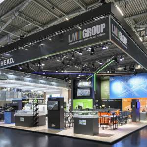 LM Group Messestand umgesetzt von Rappenglitz Im Auftrag der FAIRNET GmbH