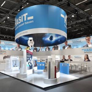 Messestand Hasit - natürlich besser bauen