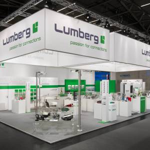 Messestand Lumberg passion for connection