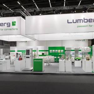 Messestand Lumberg passion for connection