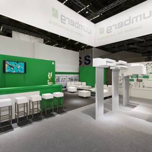 Messestand Lumberg passion for connection