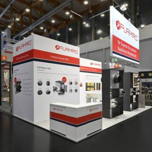Flamro Brandschutz-Systeme GmbH Messestand umgesetzt von Rappenglitz