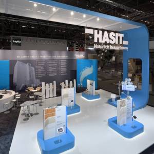 Messestand Hasit Trockenmörtel
