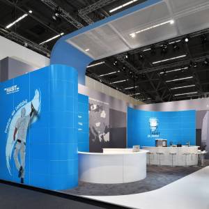 Messestand Hasit Trockenmörtel