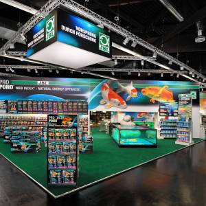 Messestand JBL Vorsprung durch Forschung - Karpfen