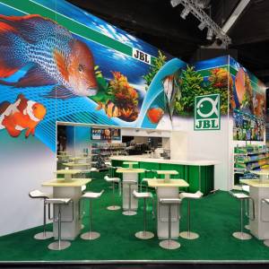 Messestand JBL Vorsprung durch Forschung - Karpfen