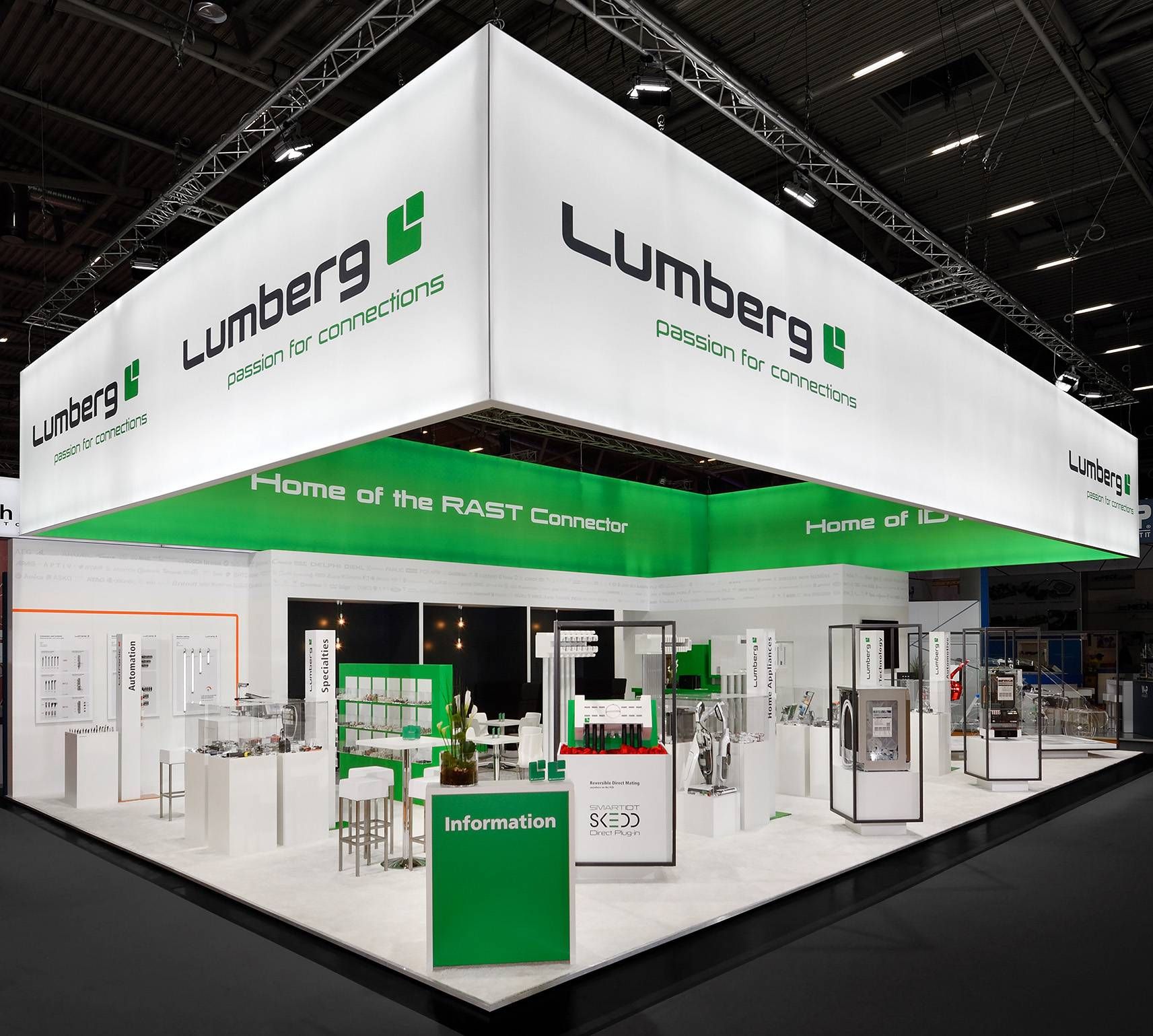 Messestand Lumberg Connect
