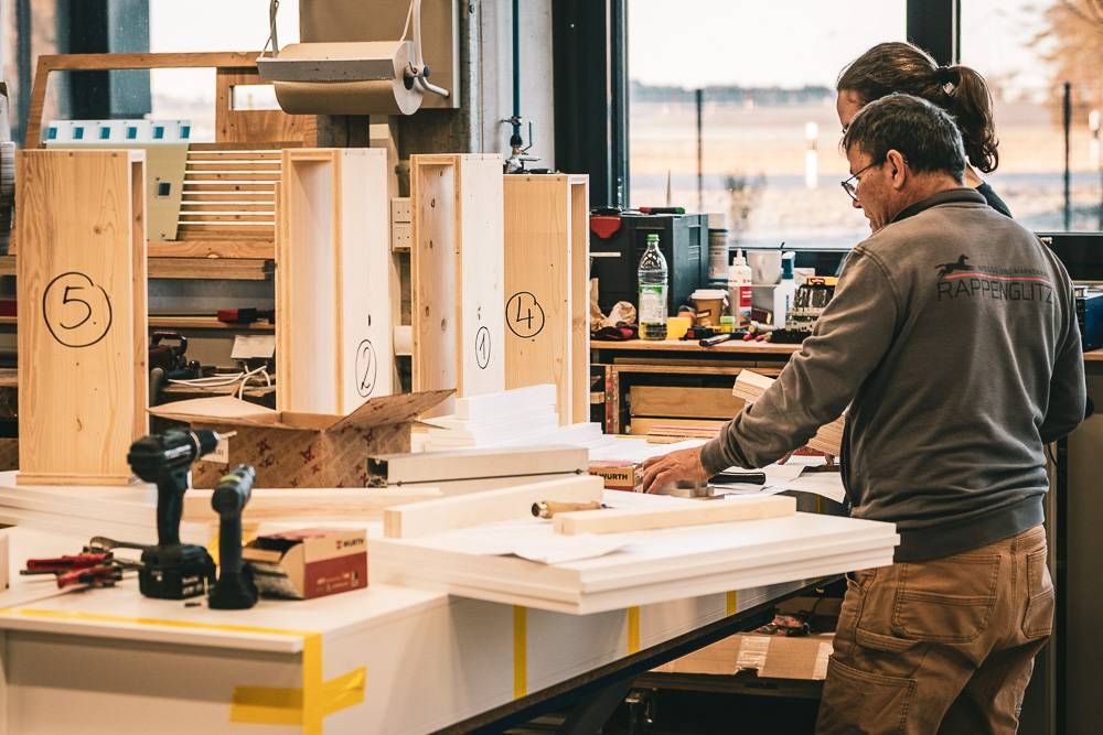 Handwerk im Messebau in eigenere Schreinerei in München