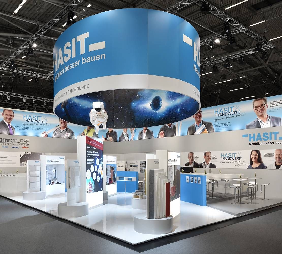 Messestand Hasit - natürlich besser bauen
