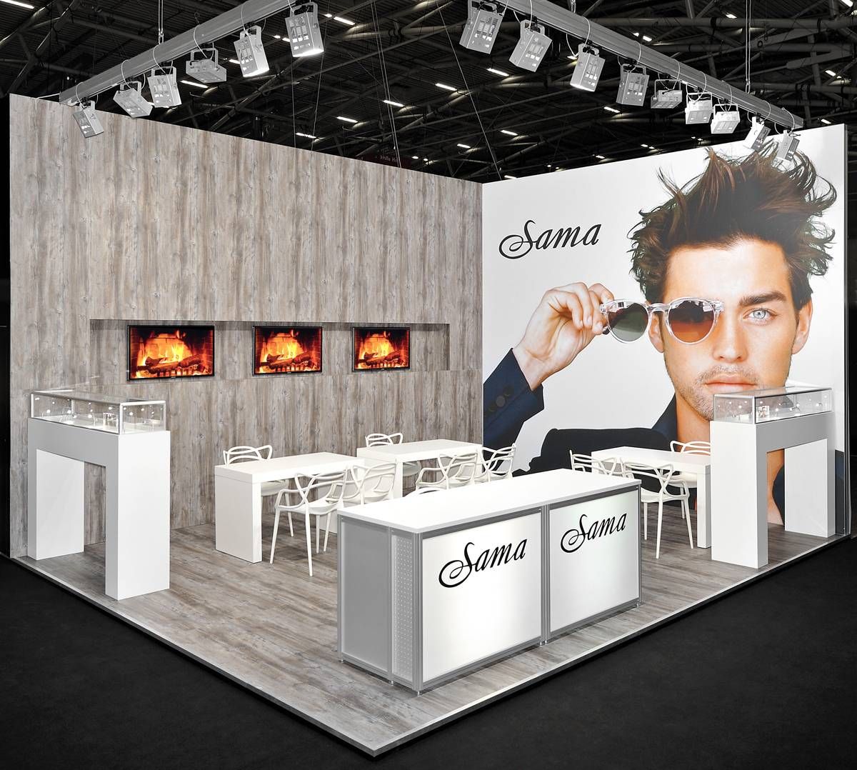 Messestand Sama