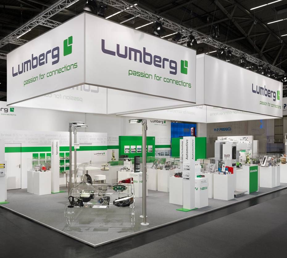 Messestand Lumberg passion for connection