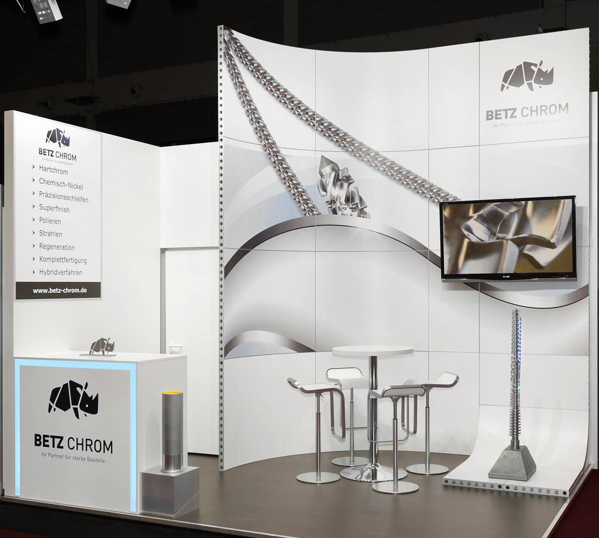 Messestand Betz Chrom
