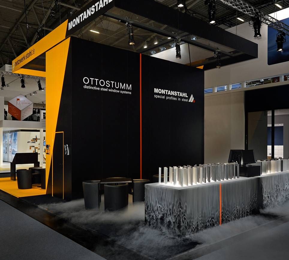 Messestand Montanstahl
