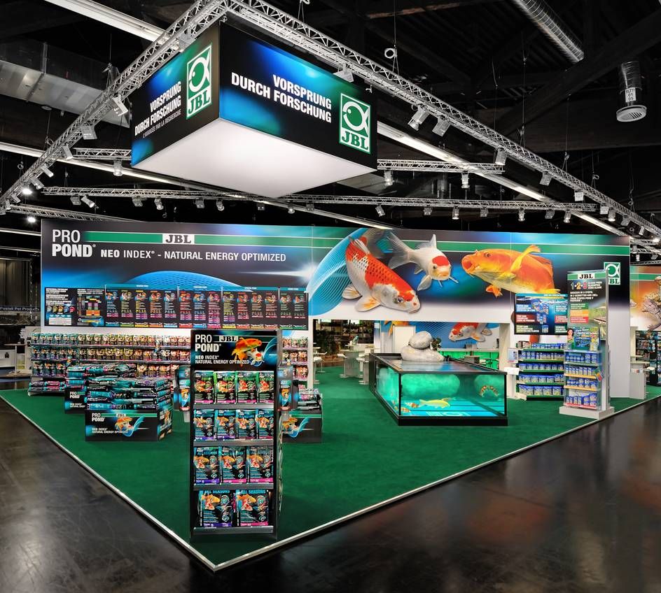 Messestand JBL Vorsprung durch Forschung - Karpfen